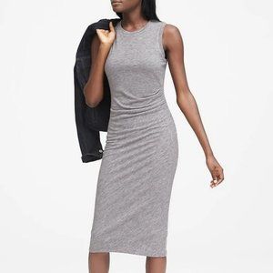 BR Cozy Knit Ruched-Side Sheath Dress